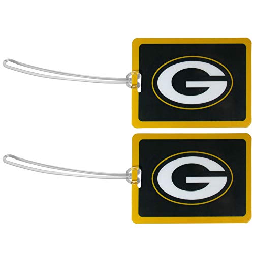 Siskiyou Sports Green Bay Packers Gepäckanhänger, Vinyl, 2 Stück, Grün, Einheitsgröße