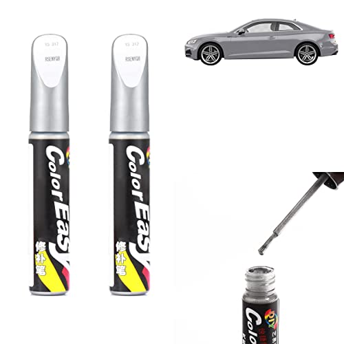 Auto Lackstift Lackreparaturstift,Auto Reparatur Lack Auto Pinsel,Auto Kratzer Reparatur Stift,Autokratzer Reparaturmittel Autolack Reparatur für Autos Reparaturwerkzeug,Lack Reparatur,2pc,Silber