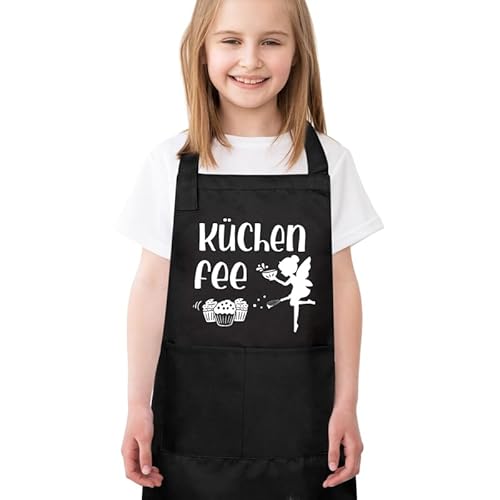 Camptrip Kochschürze Kinder,Kinderschürze,Schürze Kinder,Kinder Kochschürze Grillschürze Kinder Jungen Malkittel Kinder für Jungen und Mädchen Beim Kochen,Malen,Grillen