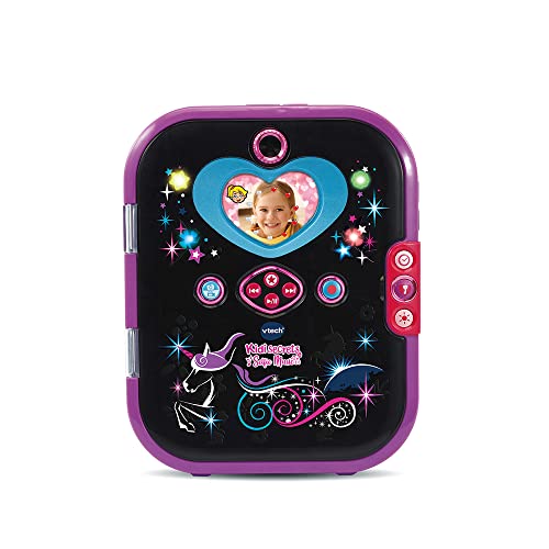 VTech – KidiSecrets Selfie Music 2.0 Schwarz – Elektronisches Tagebuch mit Gesichtserkennung – 6/12 Jahre – FR-Version