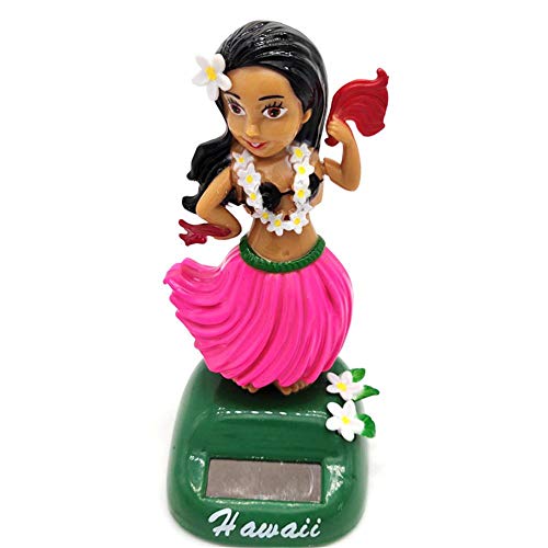 Liery Solartanz Hawaii Mädchen, 1pcs -Girl Solar Wackel Figur Hawaii Mädchen Solar Tanzen Für Fensterbank, Auto, Büro