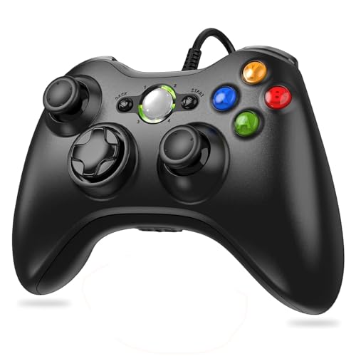 Lunriwis Controller für Xbox 360, Xbox 360 Controller Game Controller mit Kabel Wired Gamepad Joypad Joystick für Microsoft Xbox 360 und PC (Windows 7/8/10/XP)