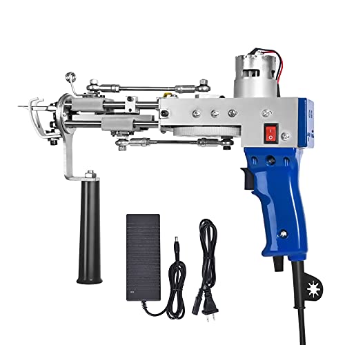 Elektrischer Teppich Tufting Gun, Pistole Rug Gun Machine Starter, Teppichmaschinen 100V-240V 7-19mm (Cut Pile)