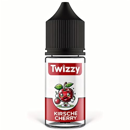 Twizzy Kirsche Lebensmittelaroma - 30ml - Intensives Aroma – Ideal zum Backen, in Lebensmitteln & Getränken, auch für Vernebler, Nebelmaschinen, uvm.