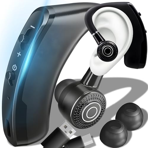 Retoo Handy Headset Bluetooth mit Mikrofon, Wireless Headset Bluetooth 4.1 Freisprechen im Ohr Kompatibel mit OS, Android, Ultraleichte kabellose In-Ear Headset