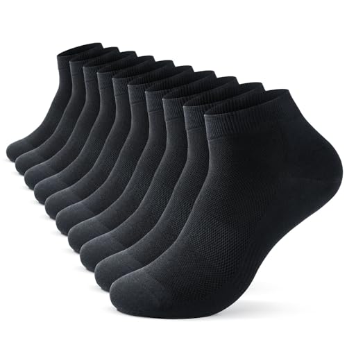 TIBISI Sneaker Socken Herren Damen (10 paar) Socken Sportsocken Tennissocken Laufsocken Wandersocken kurze Socken Atmungsaktive