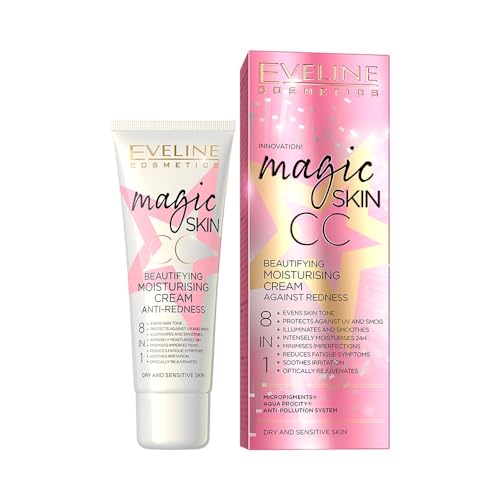 Eveline Cosmetics Magic Skin CC Verschönernde Feuchtigkeitscreme gegen Rötungen, 50 ml