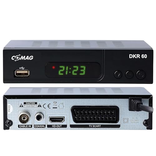 COMAG DKR 60 HD digitaler Full HD Kabel-Receiver (PVR Ready, HDTV, DVB-C, Time Shift-Funktion, HDMI, SCART, USB 2.0) schwarz