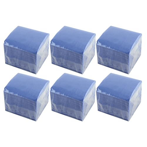 Hostelnovo - 600 Stück blaue Tischservietten - Einwegpapier - Mikropunkt - 10x10cm (gefaltet) und 20x20cm (aufgeklappt) - Ideal für Catering-Events, Bars und Partys