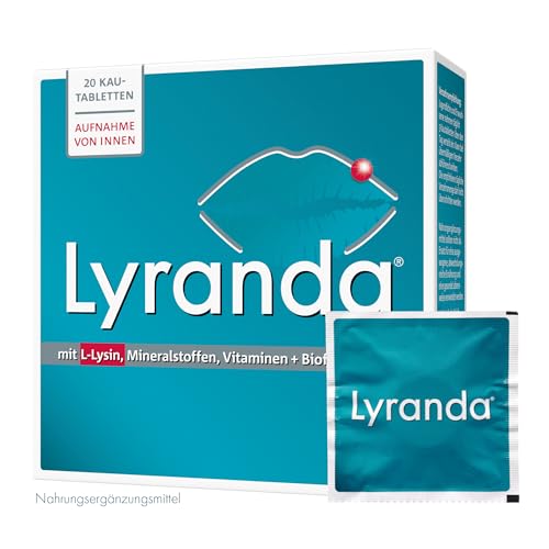 Lyranda bei Lippenherpes mit Ananas-Geschmack – 3000 mg L-Lysin hochdosiert aus Ihrer Apotheke - 20 Kautabletten