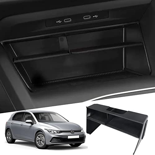 SHAOHAO Kompatibel mit VW Golf8 Mk8 GTE GTI GTD R Life Style R-Line 2020 2021 2022 2023 2024 Ablagefach Mittelkonsole Auto Zubehör Organizer Aufbewahrungsbox Original