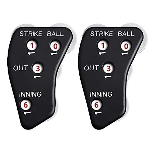 FackLOxc 2Pcs Baseball Schiedsrichter Clicker 4 Räder Baseball Indikator Schiedsrichter Nicht Einfach Zu Schieben Baseball Zähler Clicker Für Softball