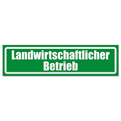 Kiwistar - Autoaufkleber - Landwirtschaftlicher Betrieb invertiert - Hinweis Aufkleber Sticker für Auto, Kfz, Fahrrad, PKW, LKW