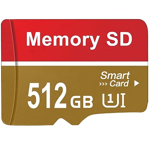 Aogamb SD Karte 512GB Große Kapazität Speicherkarte Wasserdicht SD Card Hohe Geschwindigkeit Memory Card für Computer, Kamera (512gb)