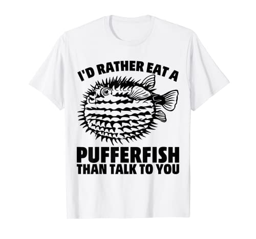 Puffer Fish Fugu Lustiges Essen Humor Gefährlicher Sarkasmus T-Shirt