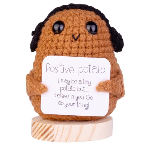 Mwmoeen Lustige Positive Potato Pocket Hug, Kreative Positive Kartoffel Puppe Geschenke Beste Freundin Geschenke für Freundin Kleine Geschenke für Frauen(A16)