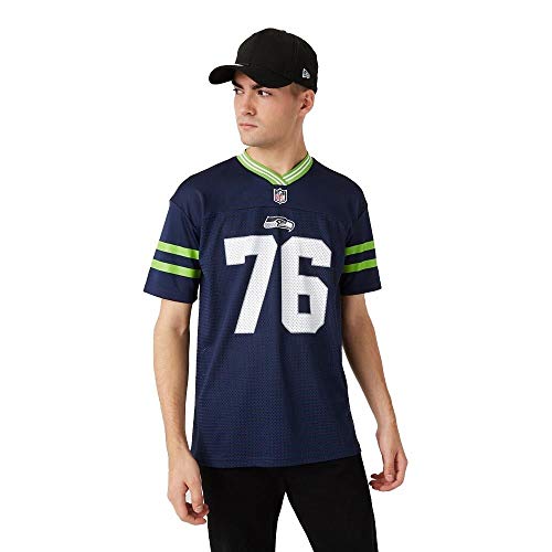 New Era Seattle Seahawks T-Shirt NFL Jersey American Football Fanshirt Blau - 4XL