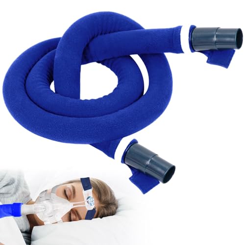 CPAP Schlauchabdeckung Universeller CPAP Schlauchhülle weicher Vliesschlauch Isolator mit Reißverschluss Schutzabdeckung für Atemgeräte 1,8 m