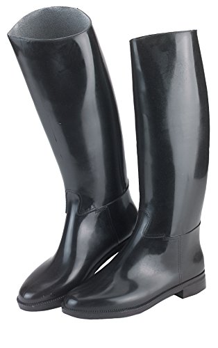 Kerbl Covalliero Reitstiefel Hippo aus Kunststoff, mit Sporenhalterung, schwarz, Größe 41