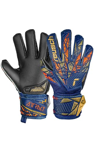 Reusch Attrakt Silver Junior Torwarthandschuhe für Kinder mit Expanse Cut und ultimativem Grip