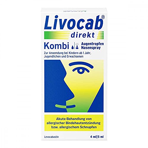 LIVOCAB direkt Kombi - 4 ml Augentropfen + 5 ml Nasenspray