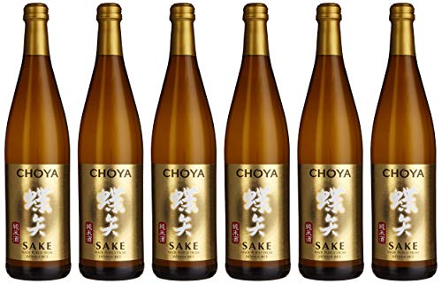 Choya Sake japanischer Reiswein (Alkoholhaltiges Getränk, Junmai Sake, aromatisch, 14,5% vol.) 6er Pack (6 x 0,75l)