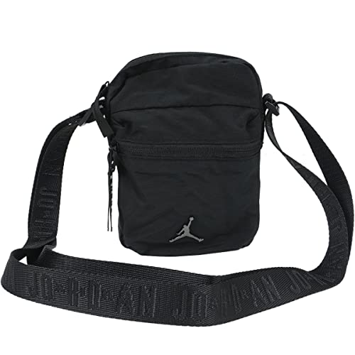 NIKE Jordan Airborne Festivaltasche (Große Kinder) schwarz/silber, Schwarz/silberfarben