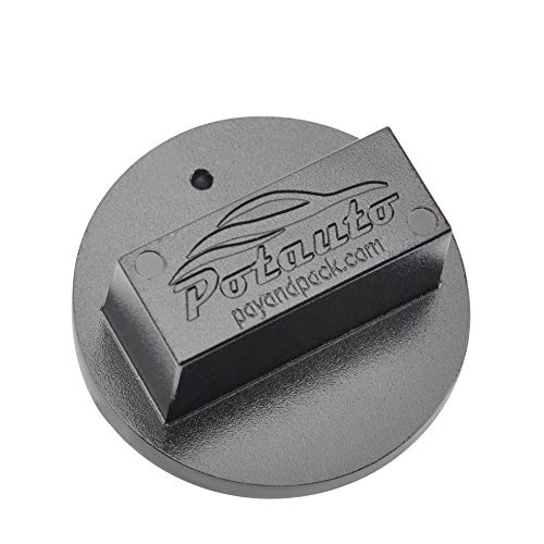 POTAUTO Universal-Wagenheber-Puck-Adapter, Aluminium, kompatibel mit Mercedes Benz Fahrzeugen ab 2000 (1 Stück, schwarz)