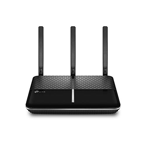 TP-Link Archer VR600v AC1600 WLAN Telefonie VDSL DSL Modem Router (1300 Mbit/s 5GHz, 300 Mbit/s 2,4GHz, komp. mit Telekom/1&1/Vodafone/O2, DECT Basis und Mediaserver, nur für Deutschland)schwarz