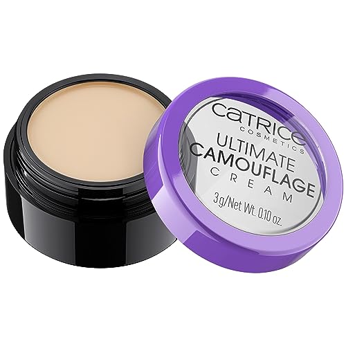 Catrice Ultimate Camouflage Cream, CC Cream, Nr. 010, Nude, langanhaltend, mattierend, natürlich, für unreine Haut, vegan, ohne Parfüm, ohne Alkohol, ohne Parabene, 1er Pack (3g)