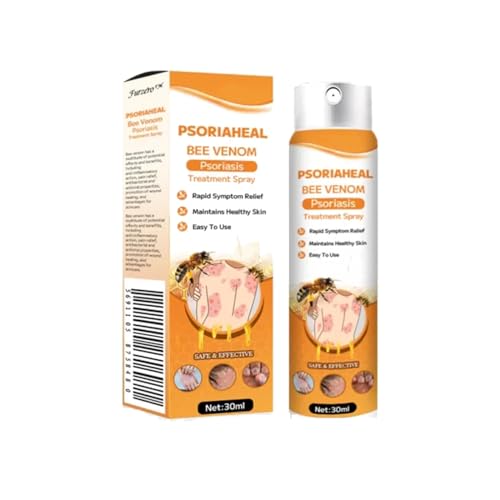 Furzero PsoriaHeal Bee Venom Psoriasis Behandlungsspray, Bienengift-Psoriasis-Behandlungsspray, Bee Venom Psoriasis Treatment Spray (1PCS)