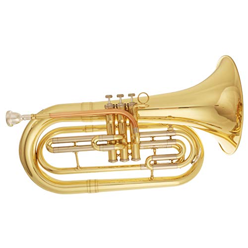 Tuyama® TMB-177 Marching Bariton/Basstrompete in B (Messing, enge Bohrung)