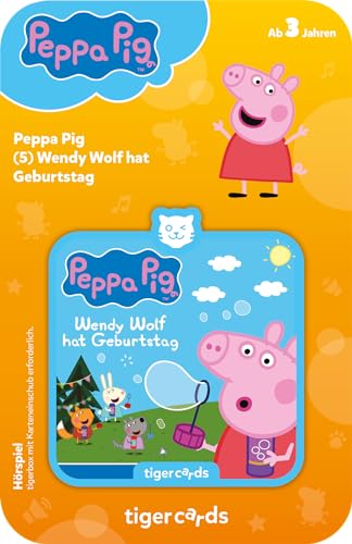 tigermedia tigercard Peppa Wutz Folge 5 Wendy Wolf hat Geburtstag Kinderunterhaltung Kleinkind tigerbox Hörbox Musikwürfel Hörspiel Hörbuch Lieder