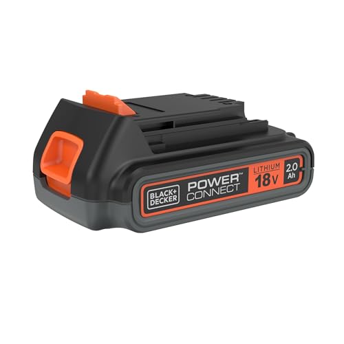 Black+Decker Li-Ion Slidepack Akku BL2018 (18V 2,0Ah, passend für alle Black+Decker 18V-Gartengeräte)