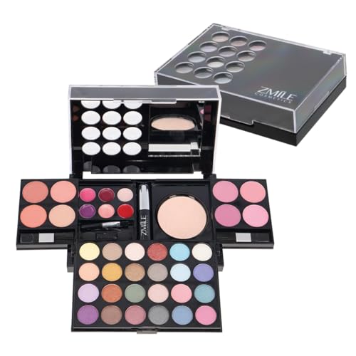 ZMILE COSMETICS All You Need To Go Beauty Box vegane Kosmetik mit Spiegel - Kleines Make Up Set für Unterwegs, zum Reisen und Verschenken