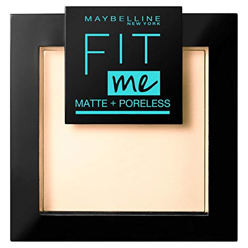 Maybelline New York Puder, Mattierend, porenverfeinernd und langanhaltend, Fit Me! Matte + Poreless, Nr. 105 Natural