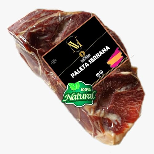 1.2 Kg Spanischer knochenloser Serrano Schinken RESERVA 100% natürlich - Ein echtes spanisches Gourmet-Erlebnis, das Sie mit Ihren Lieben teilen können - Jamon Serrano Schinken ohne Knochen