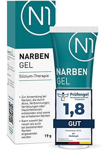 N1 Narbengel 19 g für Kinder & Erwachsene lindert neue und alte Narben - Narbenpflege für flachere, weichere, elastischere und weniger sichtbare Narben - Apothekenprodukt