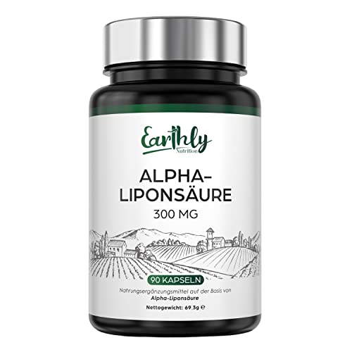 Alpha-Liponsäure ALA 300 mg | 90 vegane Kapseln | Hilft, Entzündungen zu reduzieren, die Aufrechterhaltung eines normalen Blutzuckerspiegels und die Gesundheit des Nervensystems zu kontrollieren