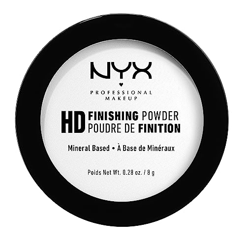 NYX Professional Makeup High Definition Finishing Powder, Gepresstes Puder, Perfektionierte Haut, Mattes Finish, Ölabsorbierend, Vegane Formel, Farbton: Translucent