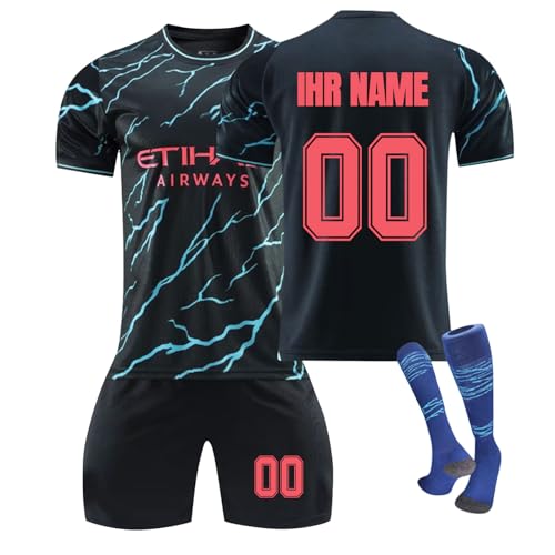 Generic Fußball Trikot Kinder, Personalisiert Fußball Trikot mit Namen Nummer, Fussball Trikot Shorts und Socken Set für Junge, Fussball Geschenke Jungen #1