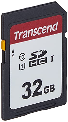 Transcend Highspeed 32GB SDHC Speicherkarte (für Digitalkameras / Photo Box / alltägliche Aufnahmen & Videos / Autoradio) Class 10, UHS-I U1 TS32GSDC300S-E (umweltfreundliche Verpackung)