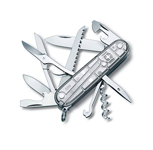 Victorinox Schweizer Taschenmesser Huntsman, Swiss Army Knife, Multitool, 15 Funktionen, Klinge, Korkenzieher, Dosenöffner