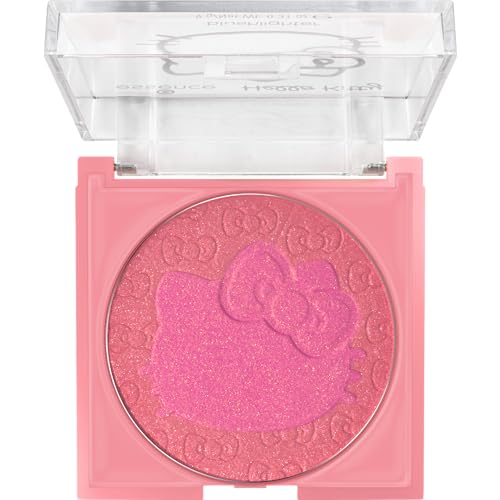 essence Hello Kitty blushlighter, Rouge, Nr. 01, Pink, schimmernd, vegan, ölfrei, ohne Parfüm, ohne Alkohol, 3er Pack (3x9g)