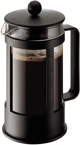 Bodum KENYA Kaffeebereiter (French Press System, Spülmaschinengeeignet, 1,0 liters) schwarz