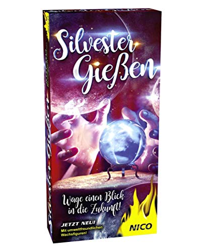 Horror-Shop Wachsgießen Set die umweltfreundliche Alternative für Silvester Bleigießen