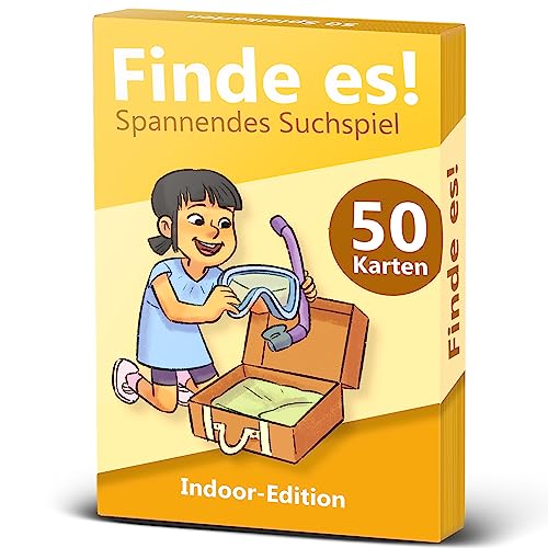 GLÜCKSWOLKE – Finde es I Dein Zuhause neu entdecken I Indoor Schatzsuche für Mädchen & Junge ab 5, 6, 7, 8 Jahre I Spiele für Kinder - Mitbringspiel Spielzeug I Kinderspiele für Schlecht-Wetter-Tage