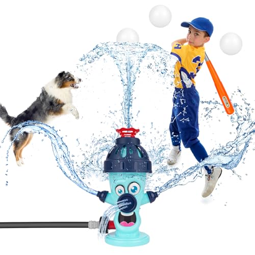 Wasserspielzeug Kinder, Wassersprinkler Kinder Sommer Wasserspielzeug für Rasen Garten Jungen Mädchen, Grün wasserspiel Garten Sprinkler im Sommer Freien Gartenspielzeug ab 3 Jahren Geschenk