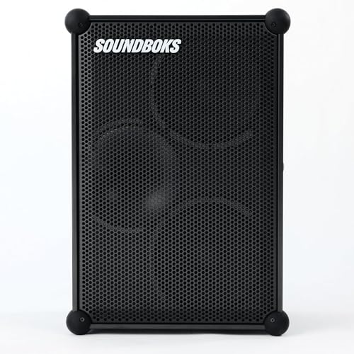 SOUNDBOKS 4 - Bluetooth Performance Speaker - USB-C-Aufladung Akku - Lautester Party Lautsprecher mit 40 Stunden Akku - Kabelloser und tragbarer Lautsprecher - Designed in Dänemark - 126dB (Schwarz)