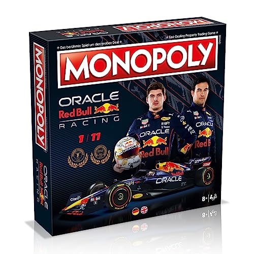 Winning Moves Monopoly - Red Bull Racing (deutsch/englisch) Brettspiel Boardgame Gesellschaftsspiel, WM03913-BL2-6